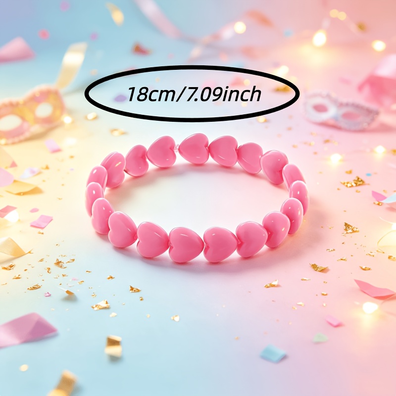 Pink Love Beaded Bracelet, Perfect Gift for Loved Ones